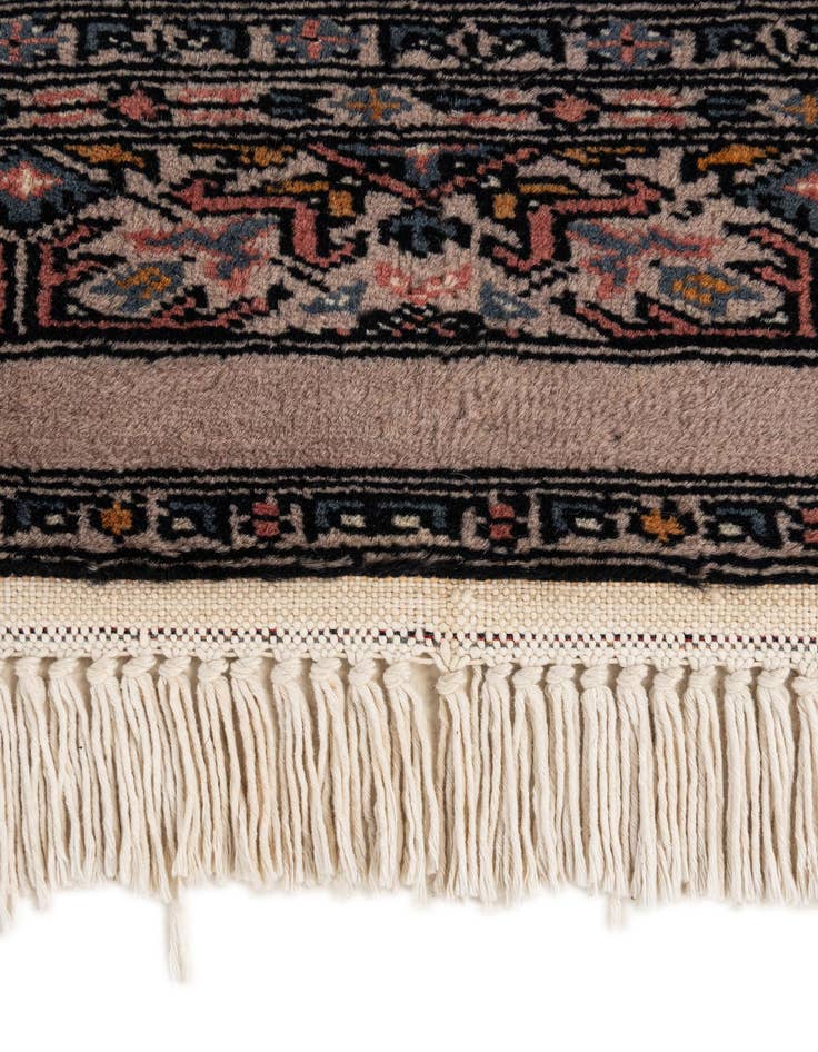 Detail image of 4' 1 x 6' 1  Hand Knotted Bokhara Oriental Wool Rug