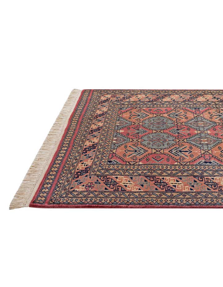 4' 3 x 5' 11 Hand Knotted Bokhara Oriental Wool Rug