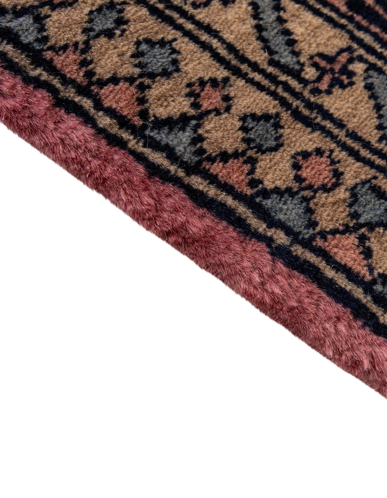 4' 3 x 5' 11 Hand Knotted Bokhara Oriental Wool Rug