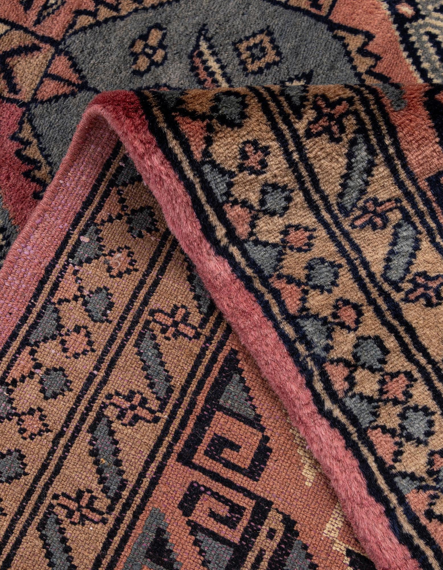4' 3 x 5' 11 Hand Knotted Bokhara Oriental Wool Rug