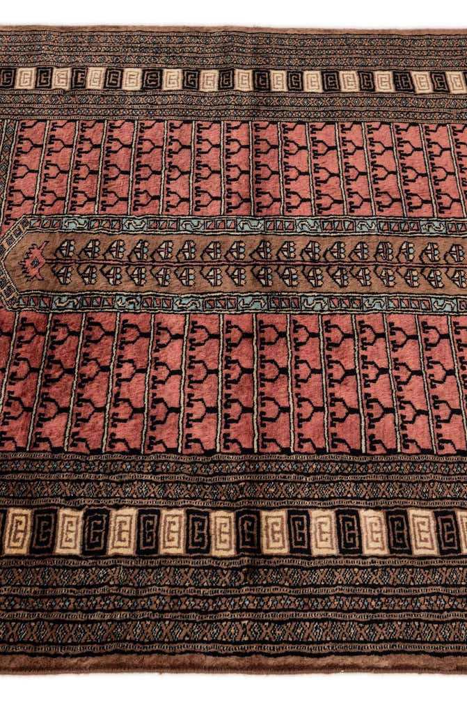 4' 3 x 5' 11 Hand Knotted Bokhara Oriental Wool Rug