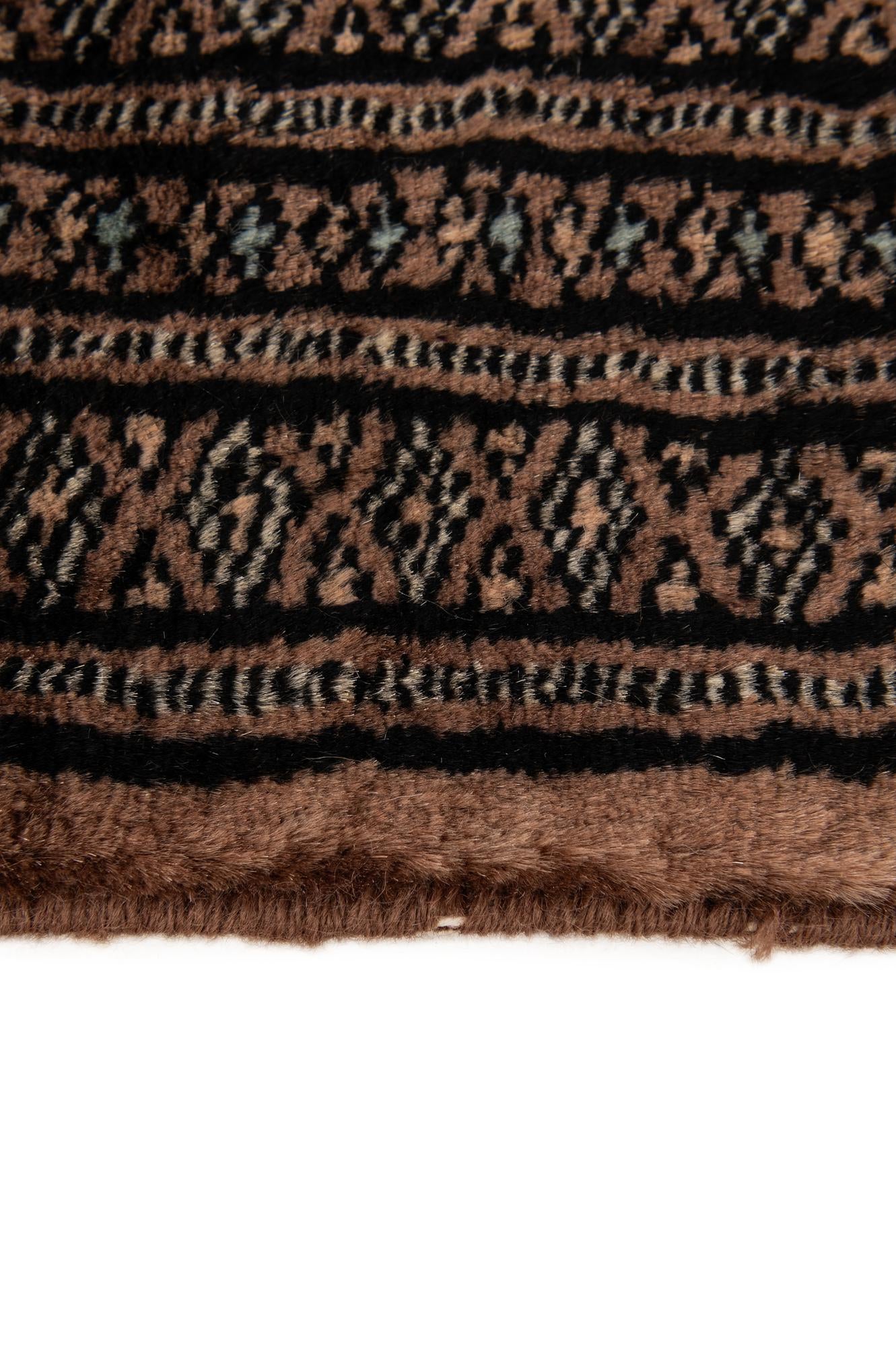 4' 3 x 5' 11 Hand Knotted Bokhara Oriental Wool Rug