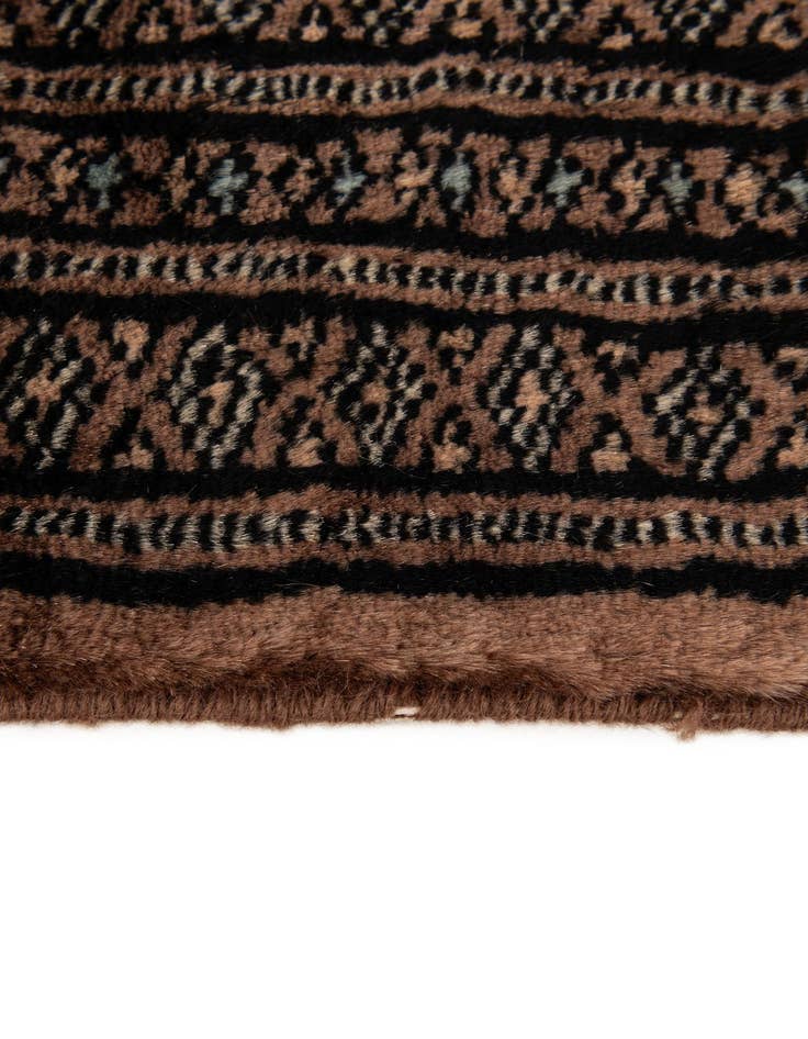 Detail image of 4' 3 x 5' 11  Hand Knotted Bokhara Oriental Wool Rug