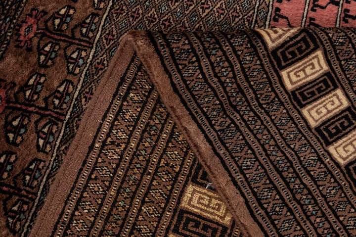 4' 3 x 5' 11 Hand Knotted Bokhara Oriental Wool Rug
