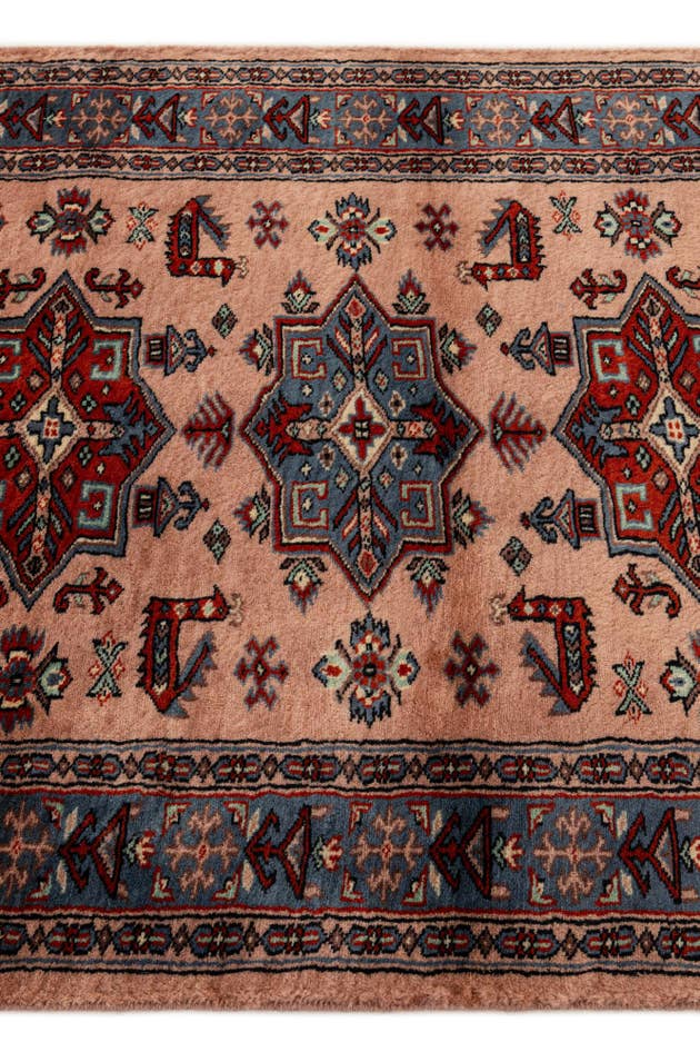Detail image of 3' 2 x 5' 2 Hand Knotted Bokhara Oriental Wool Rug