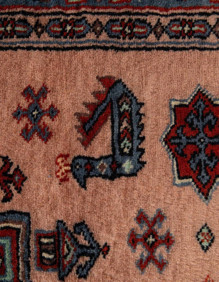 Detail image of 3' 2 x 5' 2  Hand Knotted Bokhara Oriental Wool Rug