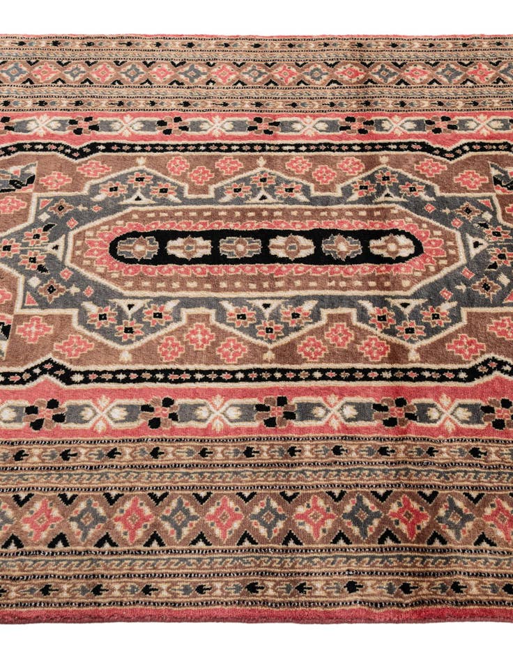 Detail image of 4' 1 x 6'  Hand Knotted Bokhara Oriental Rug
