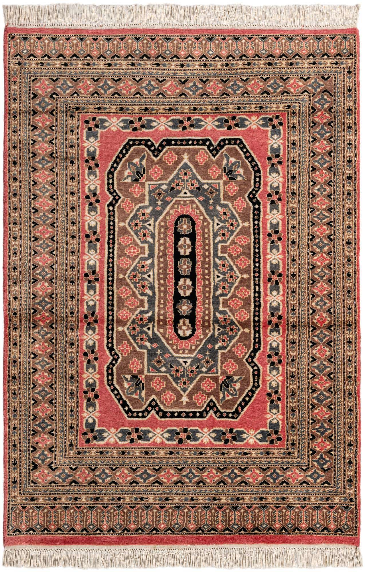 4' 1 x 6' Hand Knotted Bokhara Oriental Rug