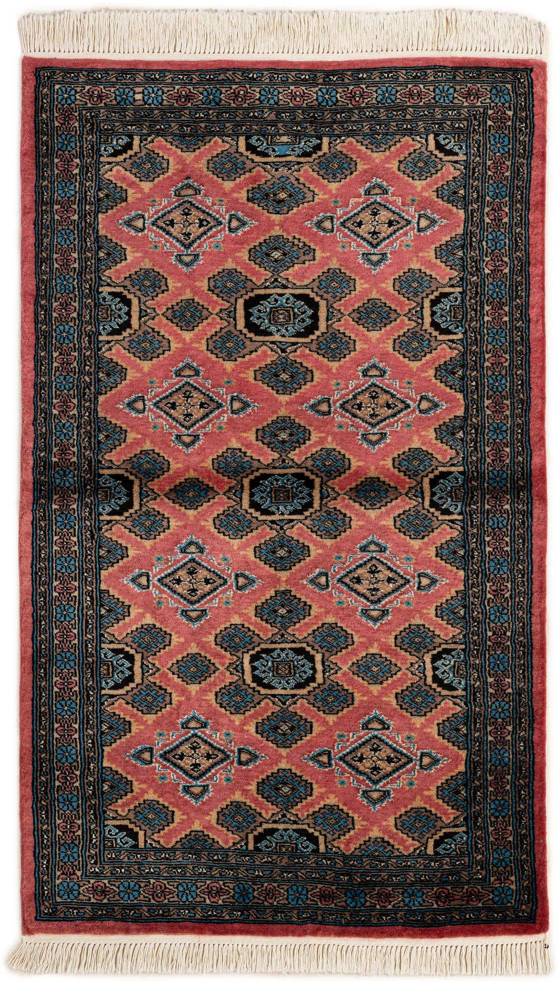 3' 2 x 5' 3 Hand Knotted Bokhara Rug
