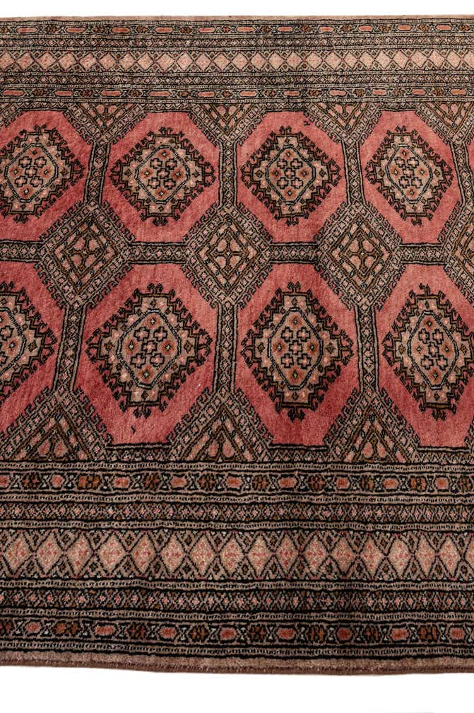 4' 3 x 6' 5 Hand Knotted Bokhara Oriental Wool Rug