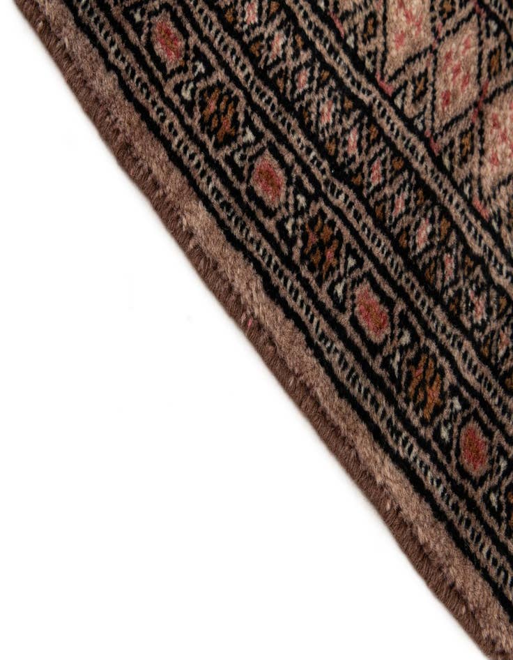 Detail image of 4' 3 x 6' 5  Hand Knotted Bokhara Oriental Wool Rug