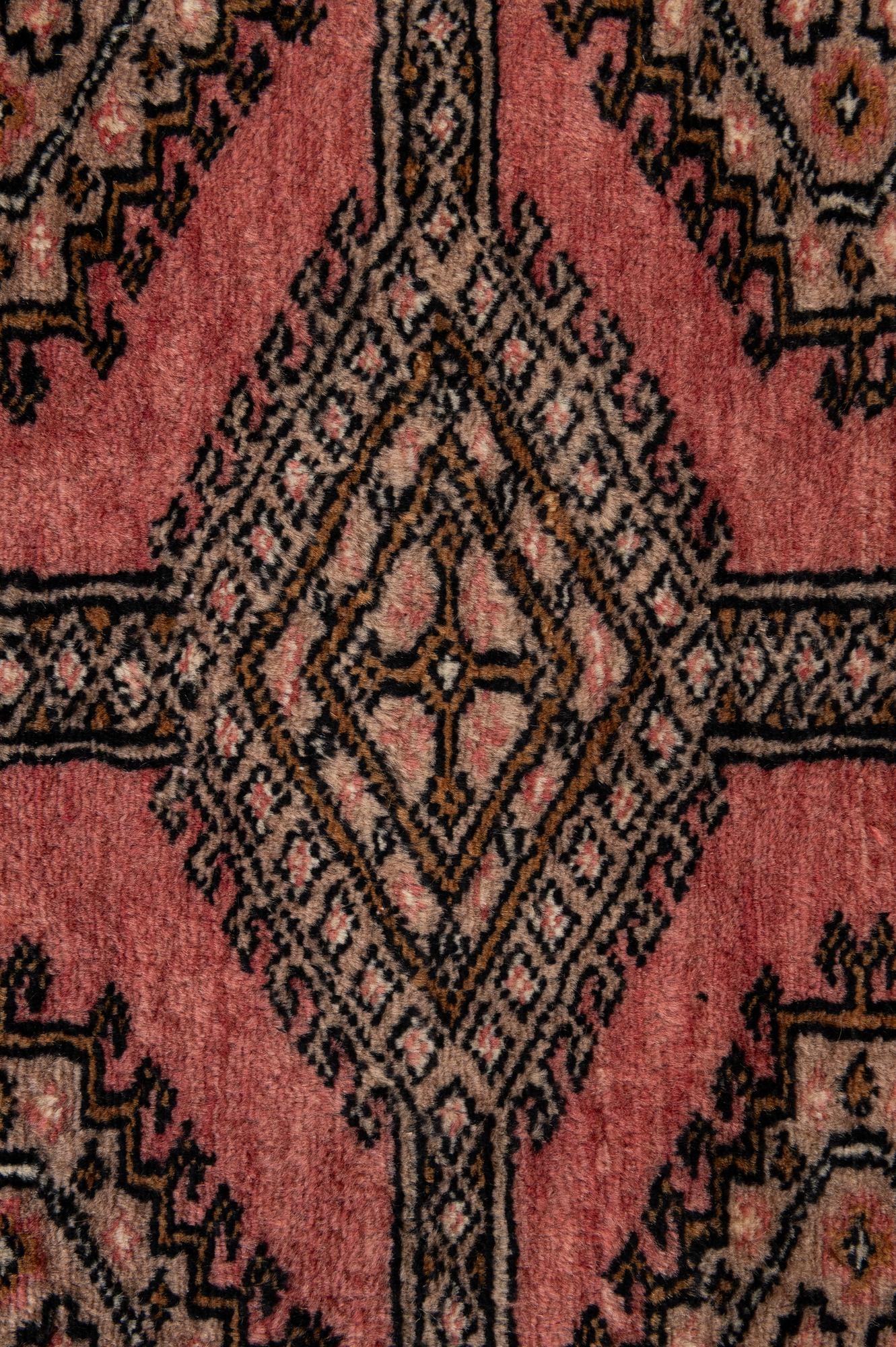 4' 3 x 6' 5 Hand Knotted Bokhara Oriental Wool Rug