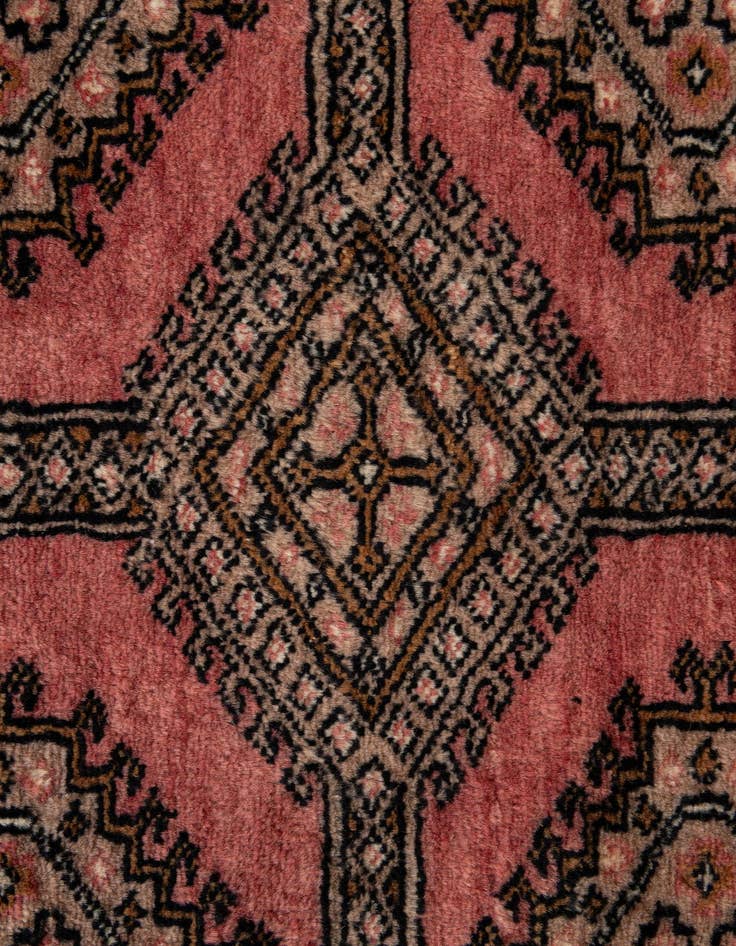 Detail image of 4' 3 x 6' 5  Hand Knotted Bokhara Oriental Wool Rug