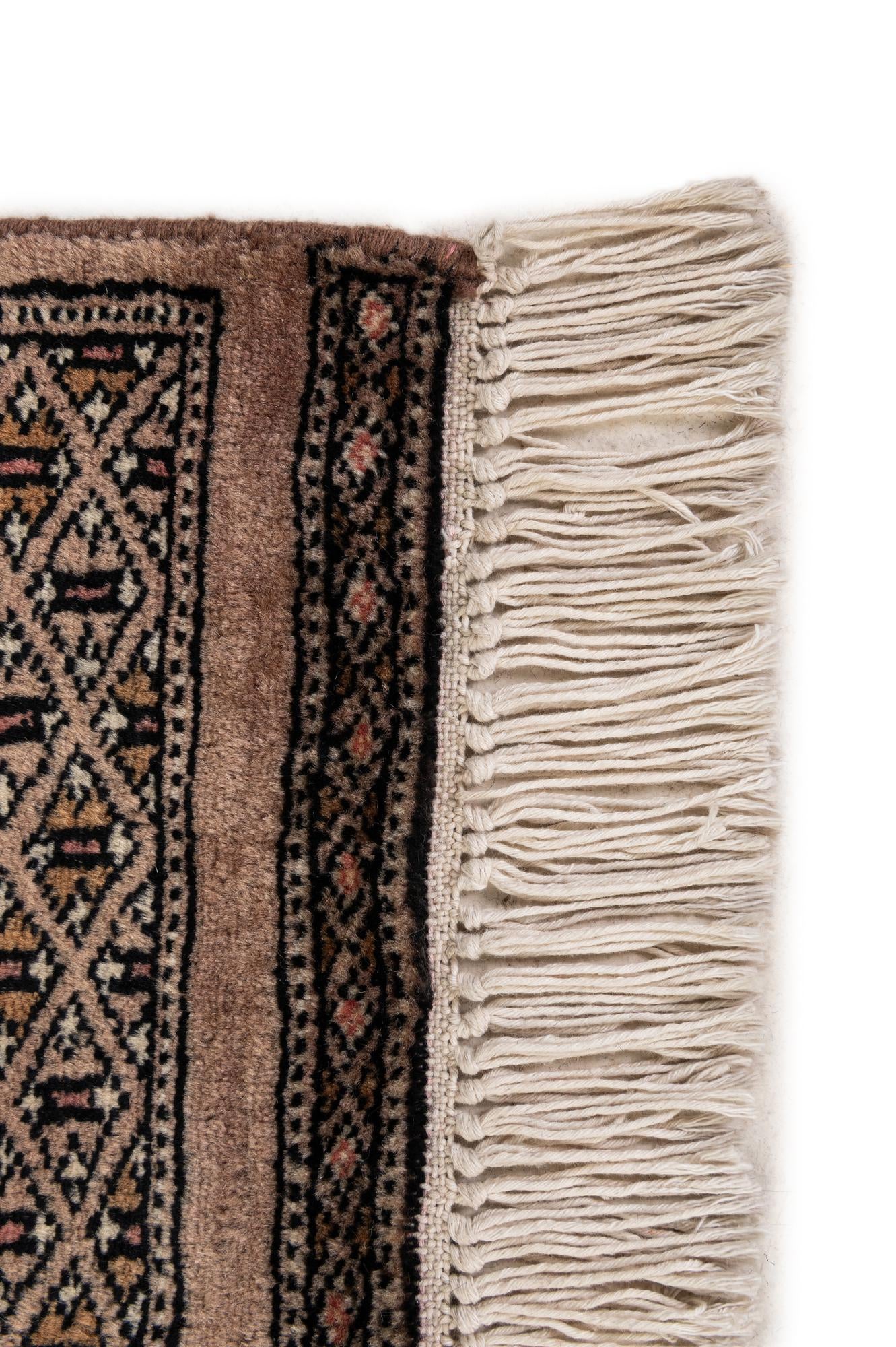 4' 3 x 6' 5 Hand Knotted Bokhara Oriental Wool Rug