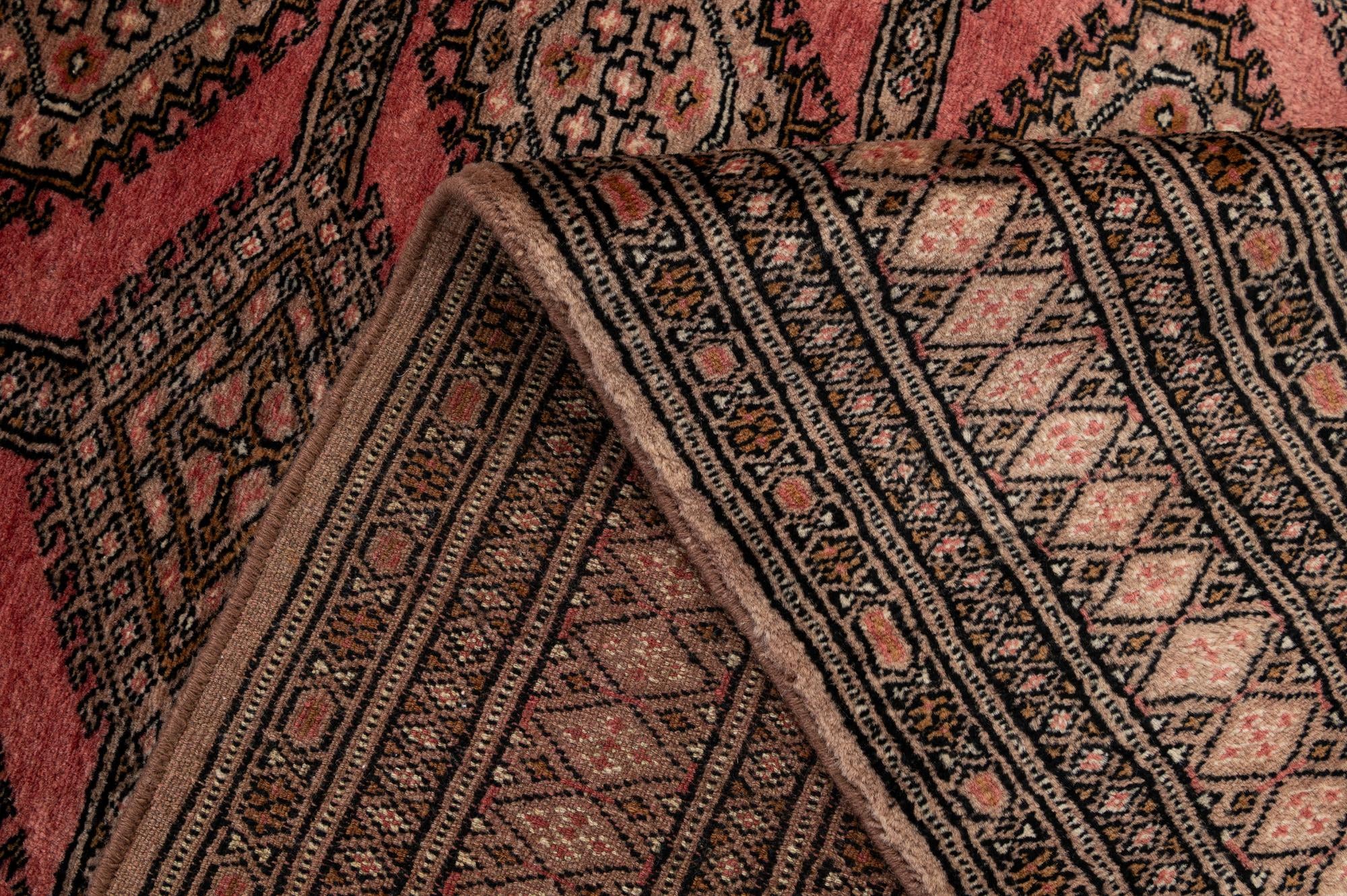 4' 3 x 6' 5 Hand Knotted Bokhara Oriental Wool Rug