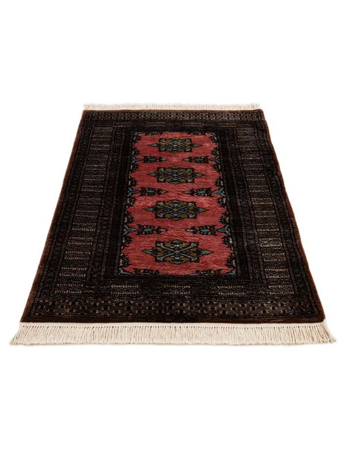 2' 6 x 4' 2 Hand Knotted Bokhara Oriental Wool Rug