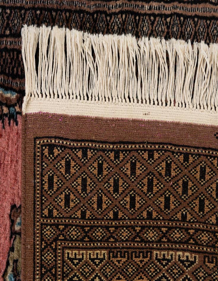 Detail image of 2' 6 x 4' 2  Hand Knotted Bokhara Oriental Wool Rug