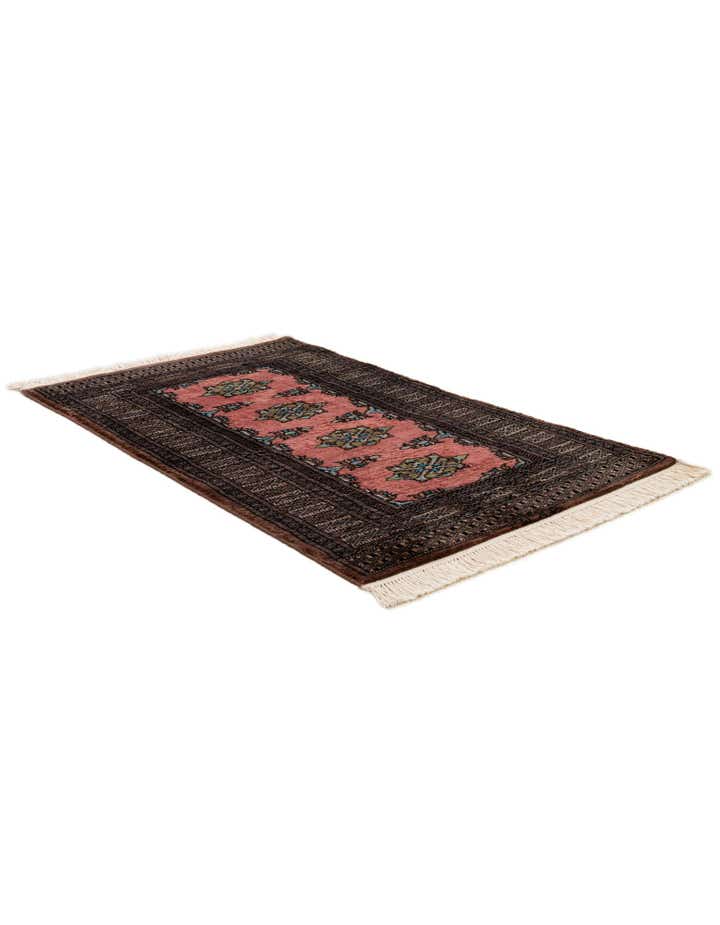 2' 6 x 4' 2 Hand Knotted Bokhara Oriental Wool Rug