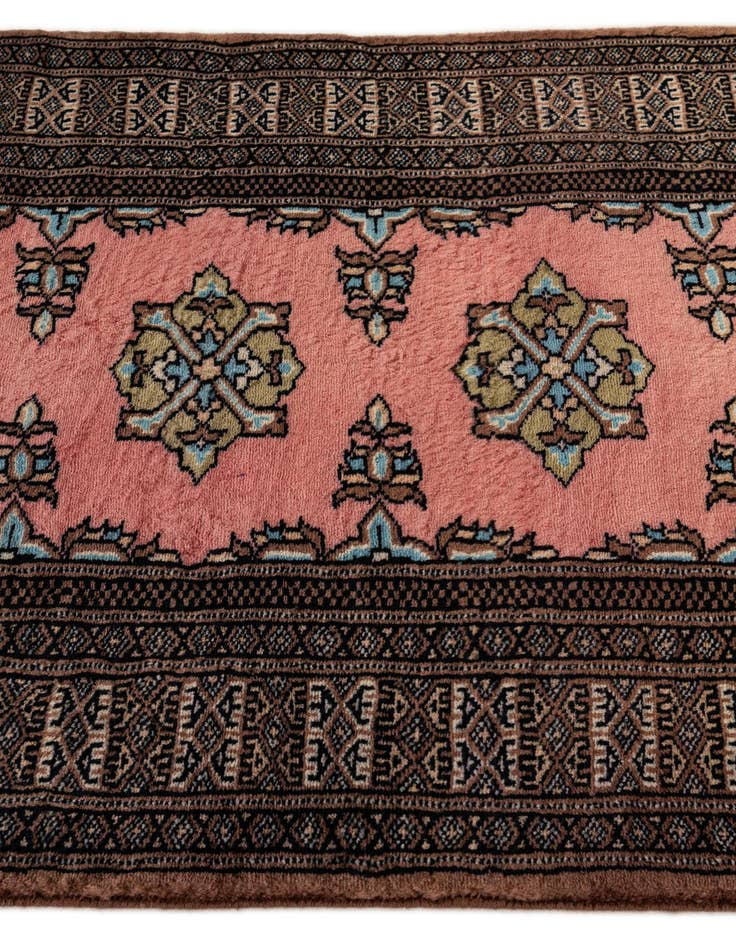Detail image of 2' 6 x 4' 2  Hand Knotted Bokhara Oriental Wool Rug