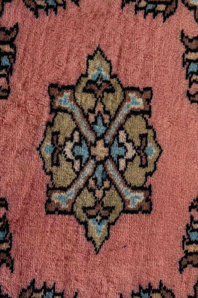 2' 6 x 4' 2 Hand Knotted Bokhara Oriental Wool Rug