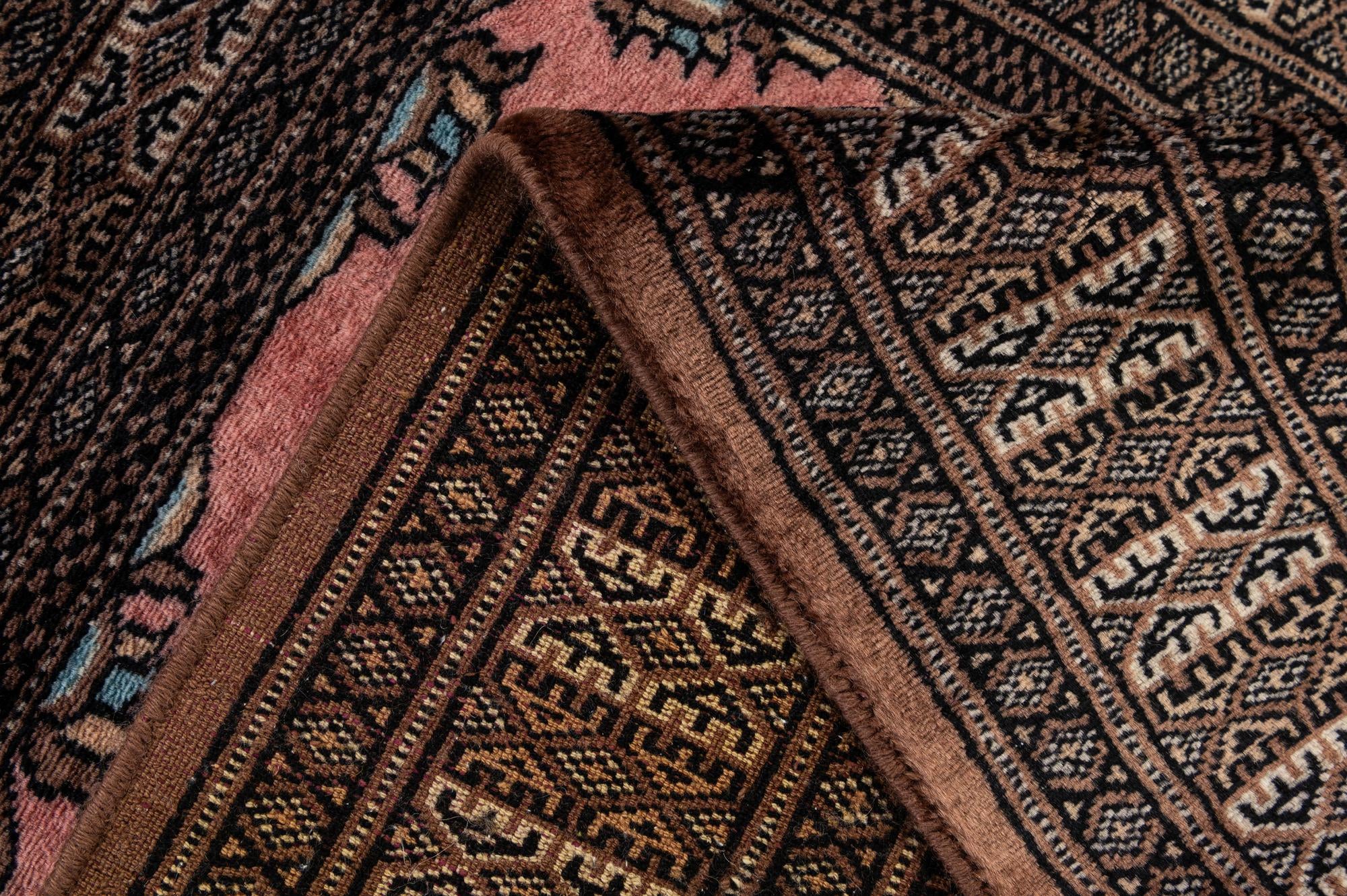 2' 6 x 4' 2 Hand Knotted Bokhara Oriental Wool Rug