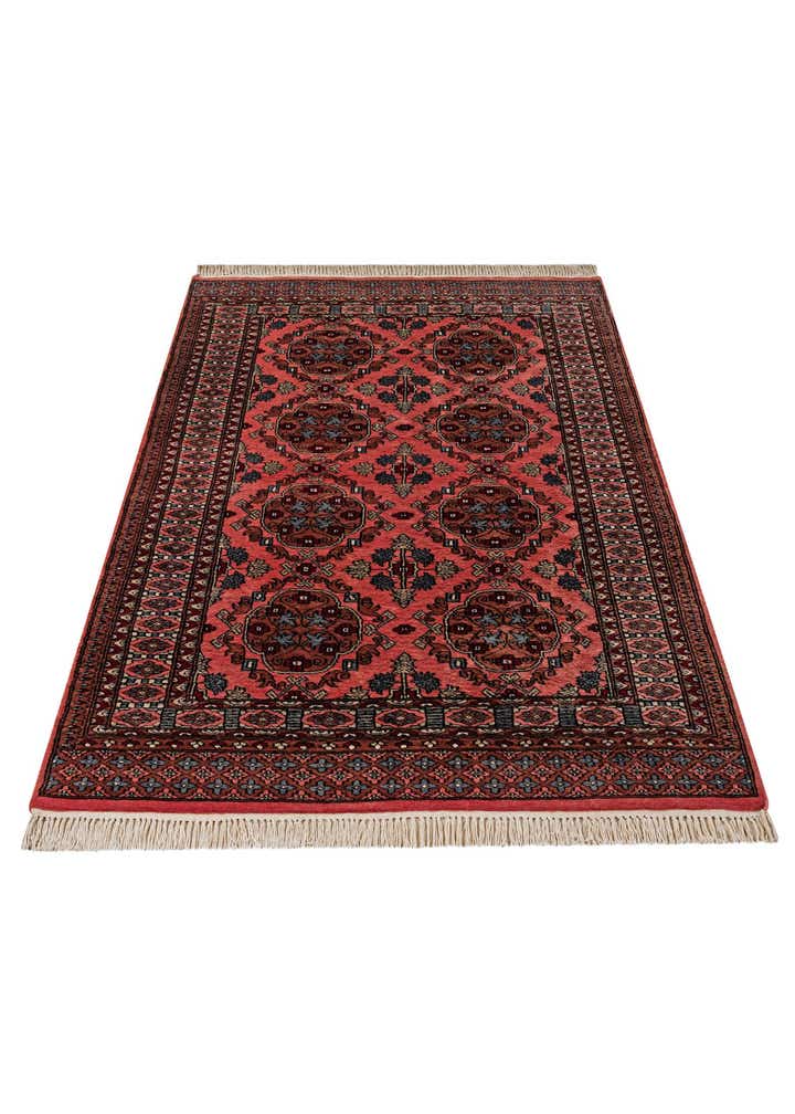 4' 2 x 6' 11 Hand Knotted Bokhara Wool Rug
