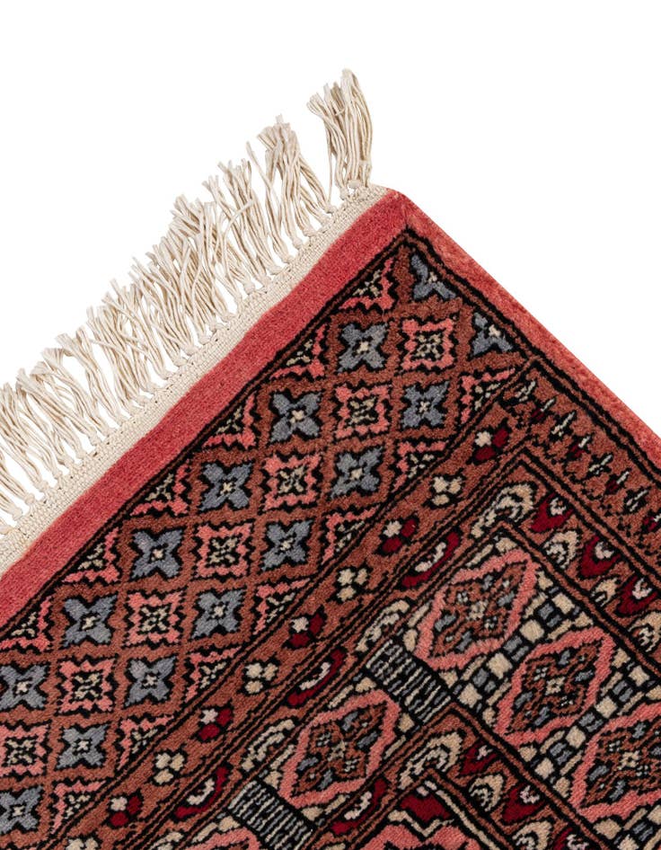 Detail image of 4' 2 x 6' 11  Hand Knotted Bokhara Wool Rug