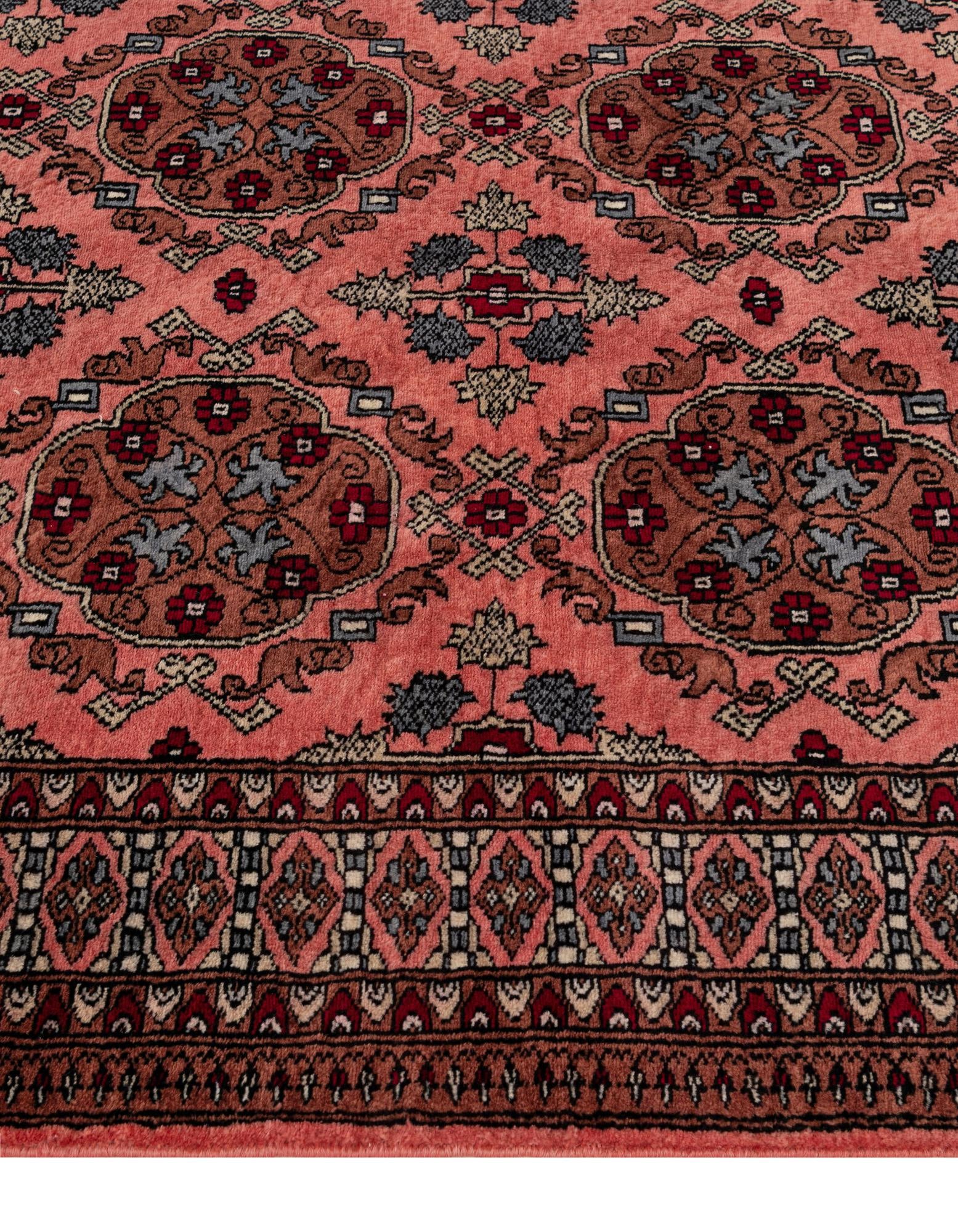 4' 2 x 6' 11 Hand Knotted Bokhara Wool Rug
