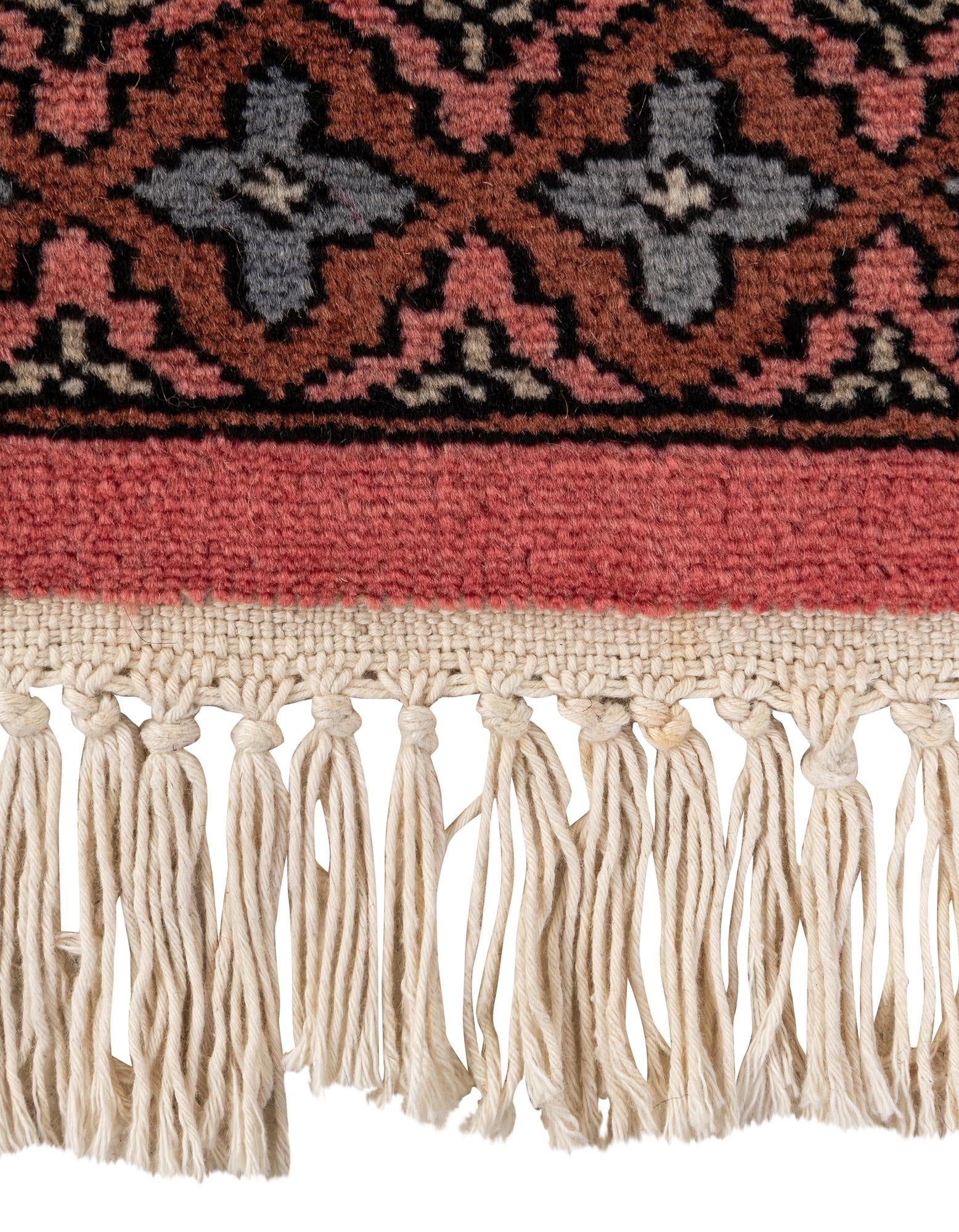 4' 2 x 6' 11 Hand Knotted Bokhara Wool Rug