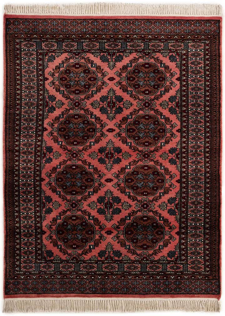 4' 2 x 6' 11 Hand Knotted Bokhara Wool Rug