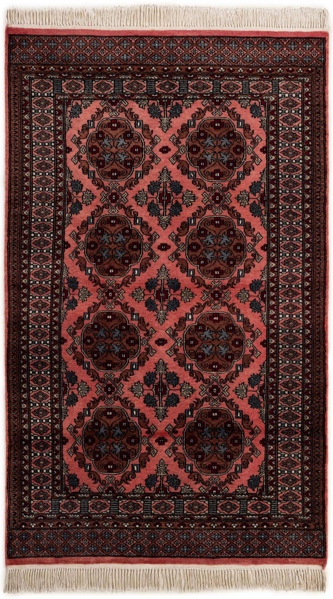 4' 2 x 6' 11 Hand Knotted Bokhara Wool Rug
