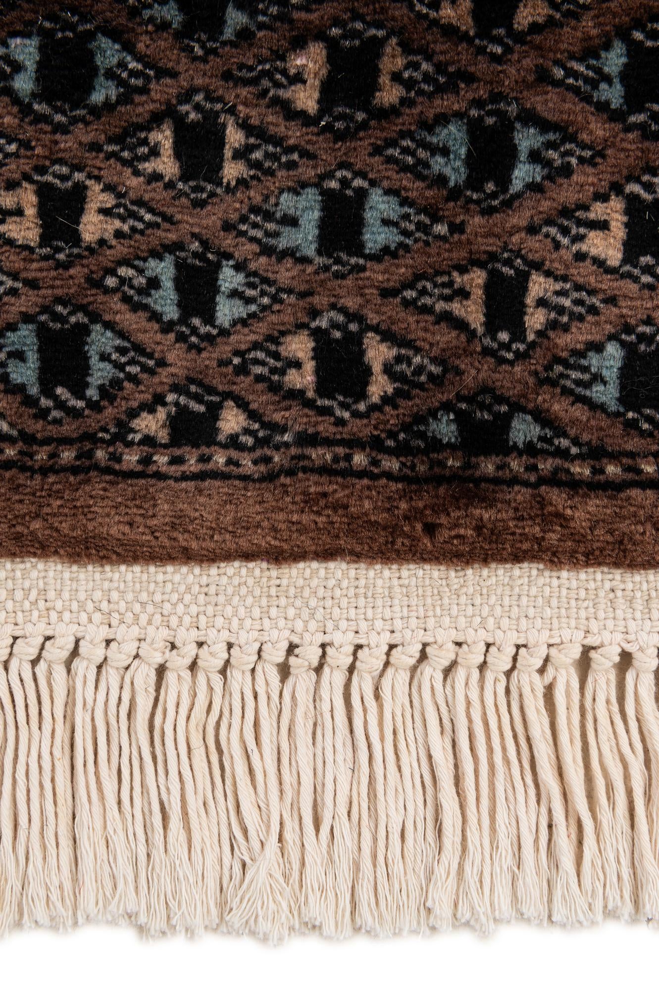 4' 2 x 5' 9 Hand Knotted Bokhara Oriental Wool Rug