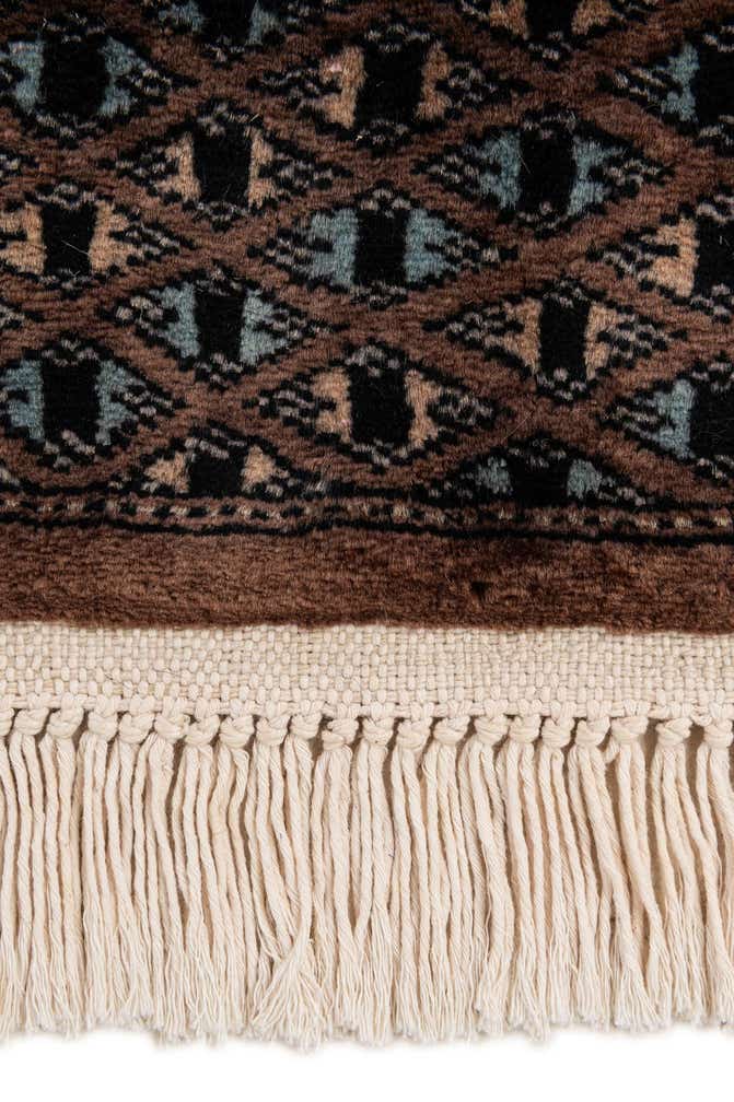 4' 2 x 5' 9 Hand Knotted Bokhara Oriental Wool Rug