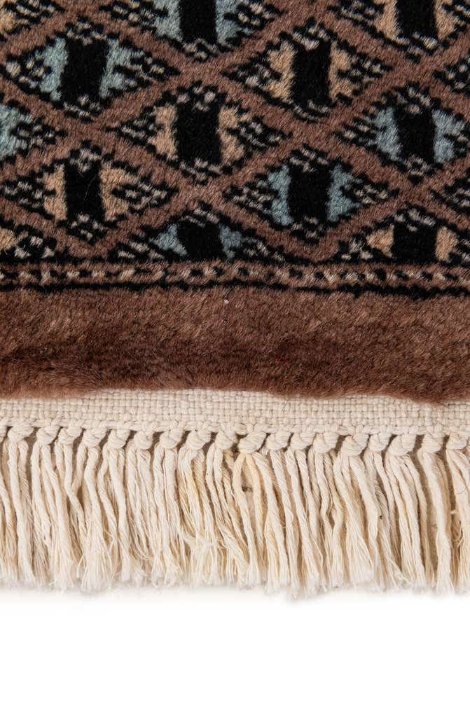 4' 2 x 5' 9 Hand Knotted Bokhara Oriental Wool Rug