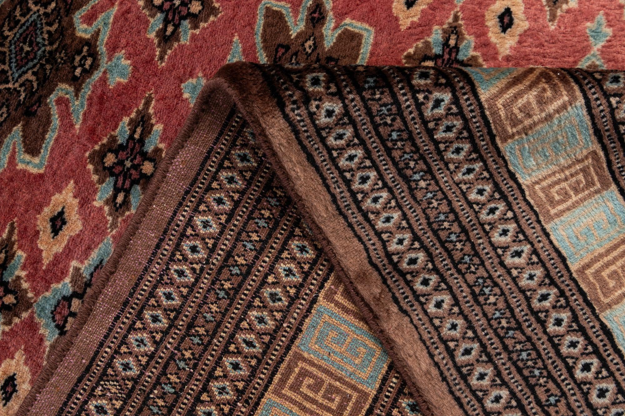 4' 2 x 5' 9 Hand Knotted Bokhara Oriental Wool Rug