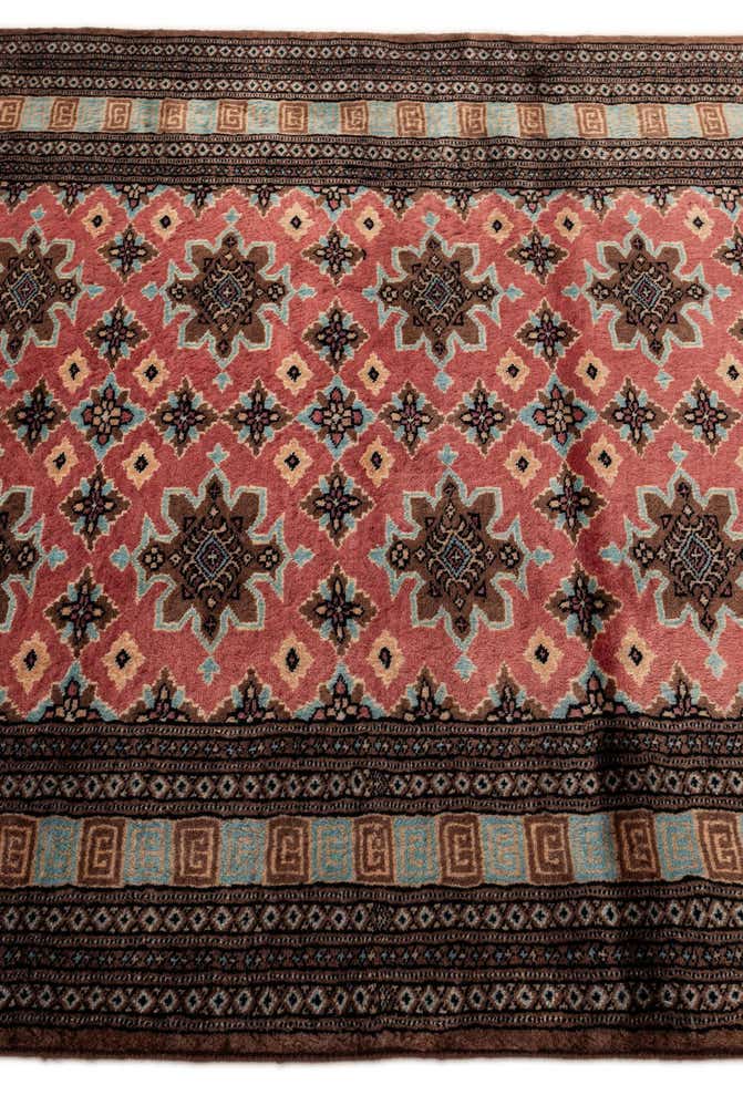 4' 2 x 5' 9 Hand Knotted Bokhara Oriental Wool Rug