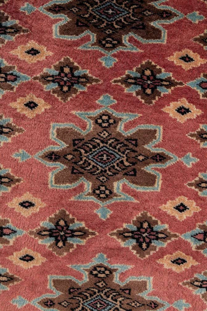 4' 2 x 5' 9 Hand Knotted Bokhara Oriental Wool Rug