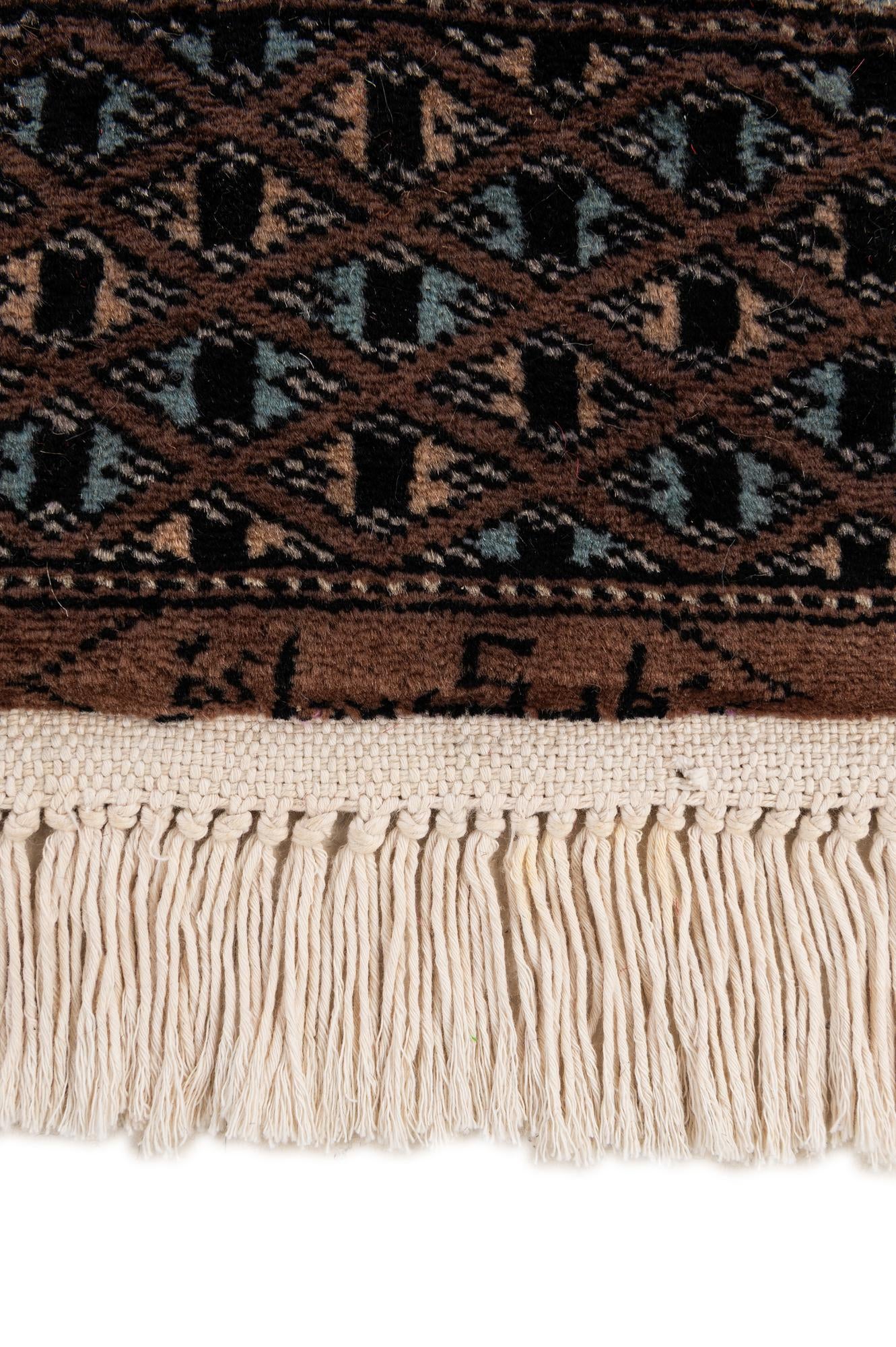 4' 2 x 5' 9 Hand Knotted Bokhara Oriental Wool Rug