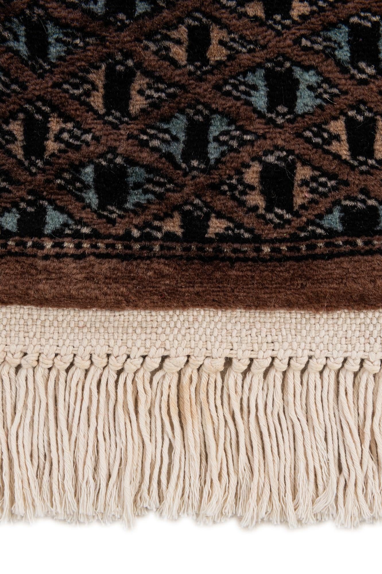 4' 2 x 5' 9 Hand Knotted Bokhara Oriental Wool Rug