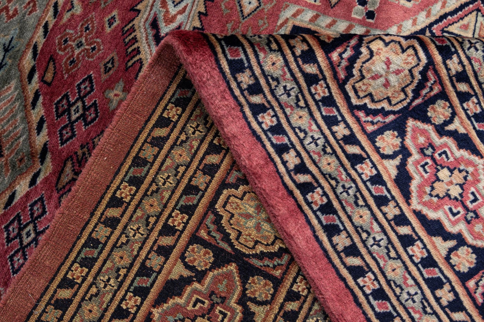 5' 3 x 8' 6 Hand Knotted Bokhara Oriental Wool Rug