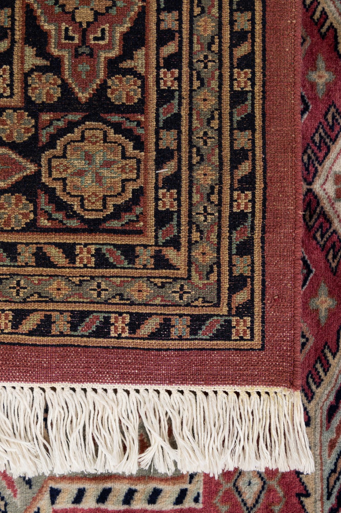 5' 3 x 8' 6 Hand Knotted Bokhara Oriental Wool Rug