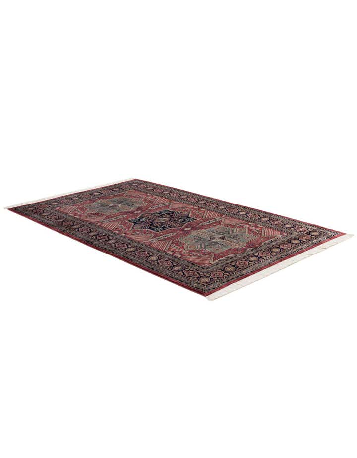 5' 3 x 8' 6 Hand Knotted Bokhara Oriental Wool Rug