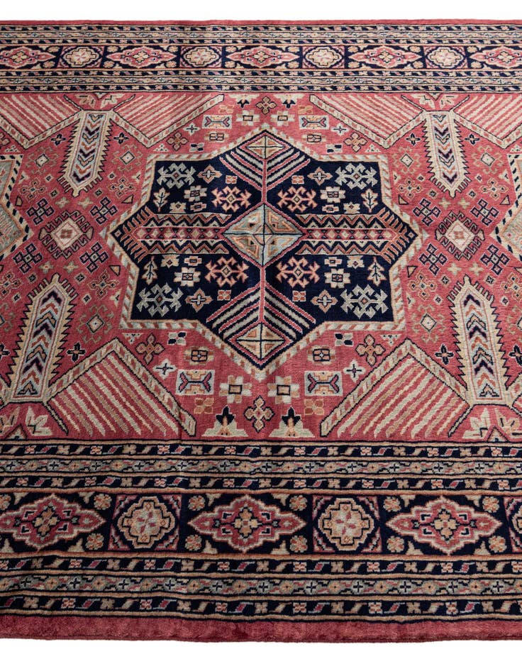 Detail image of 5' 3 x 8' 6 Hand Knotted Bokhara Oriental Wool Rug