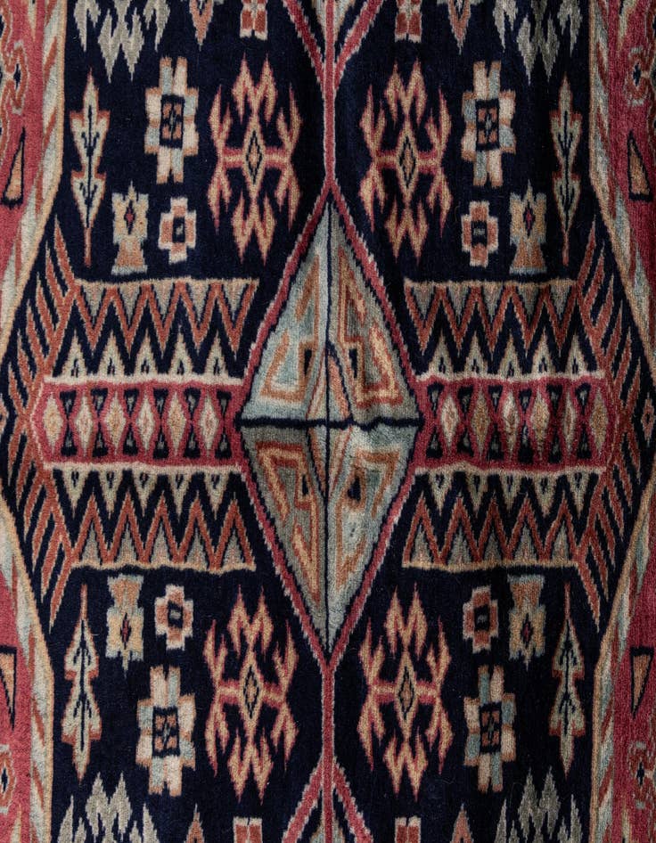 Detail image of 5' 3 x 8' 6  Hand Knotted Bokhara Oriental Wool Rug