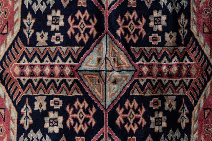 5' 3 x 8' 6 Hand Knotted Bokhara Oriental Wool Rug