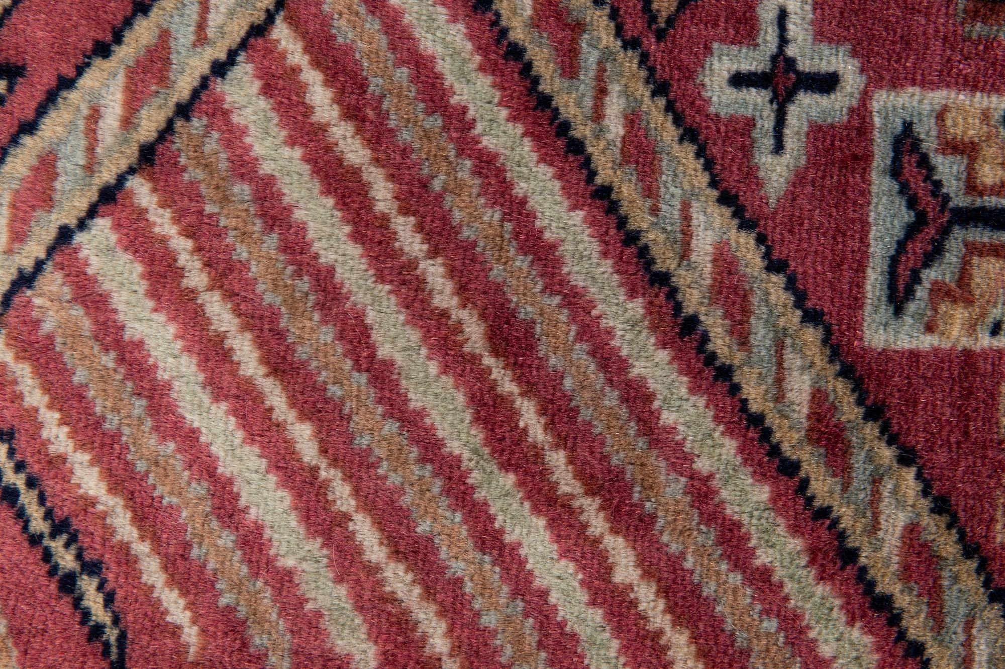 5' 3 x 8' 6 Hand Knotted Bokhara Oriental Wool Rug