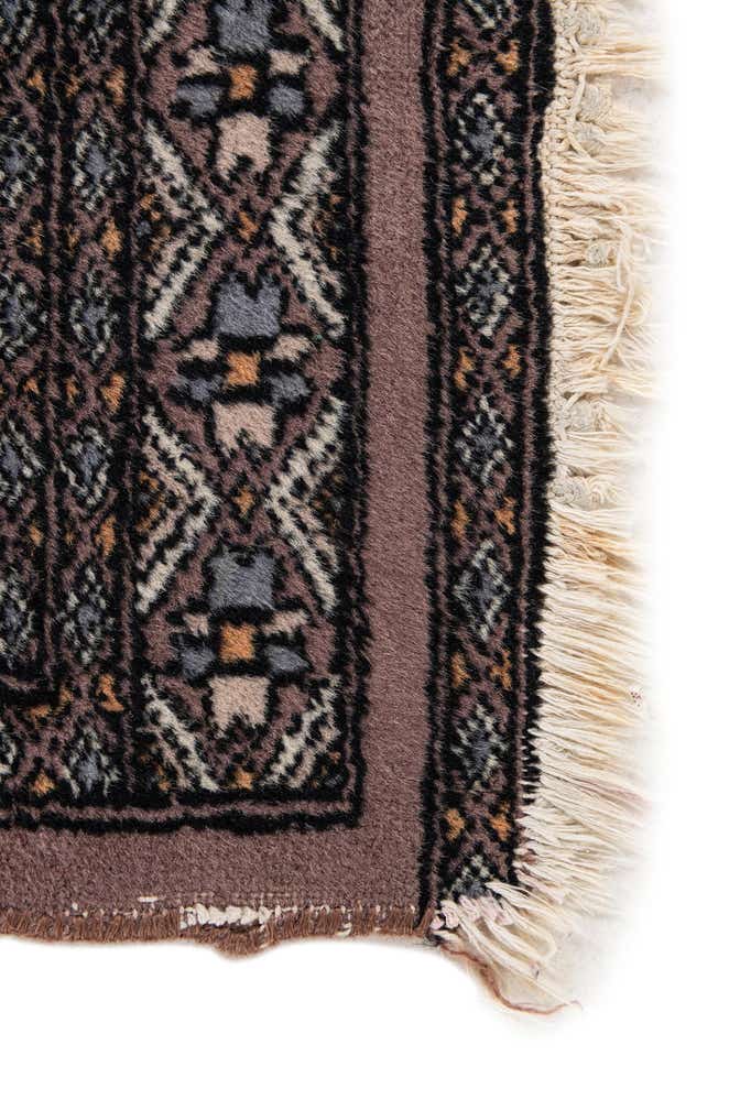 2' 7 x 4' 3 Hand Knotted Bokhara Oriental Wool Rug