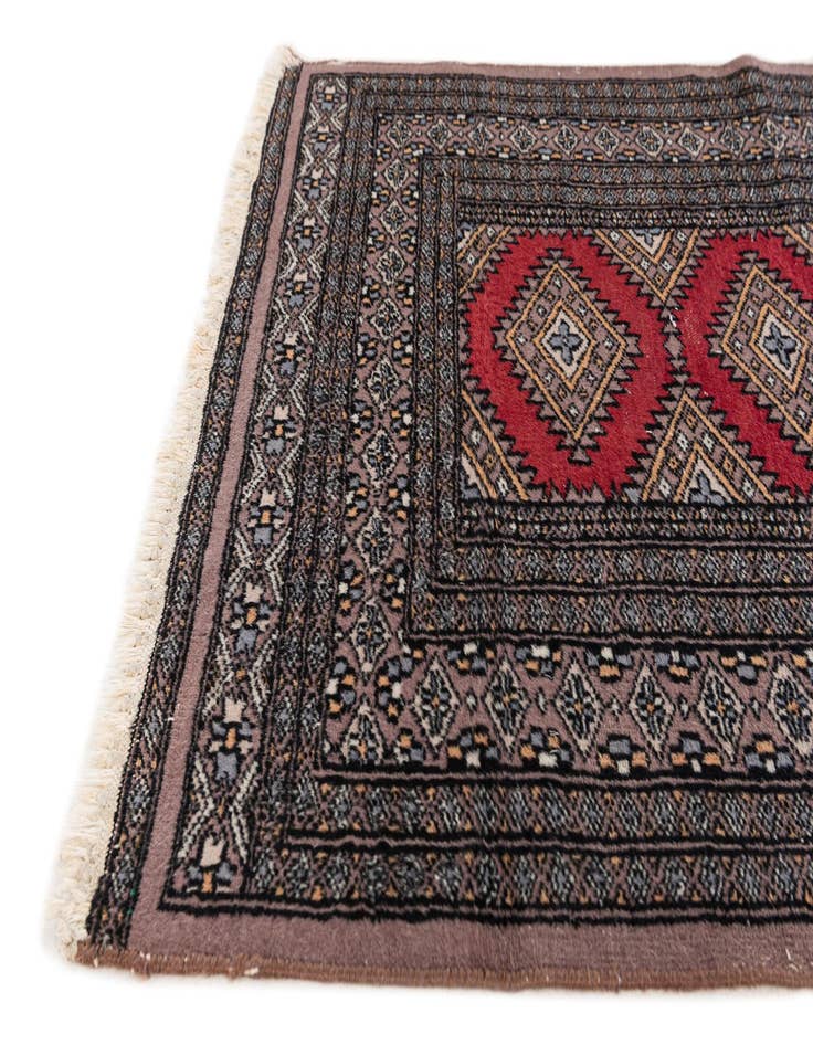 Detail image of 2' 7 x 4' 3  Hand Knotted Bokhara Oriental Wool Rug