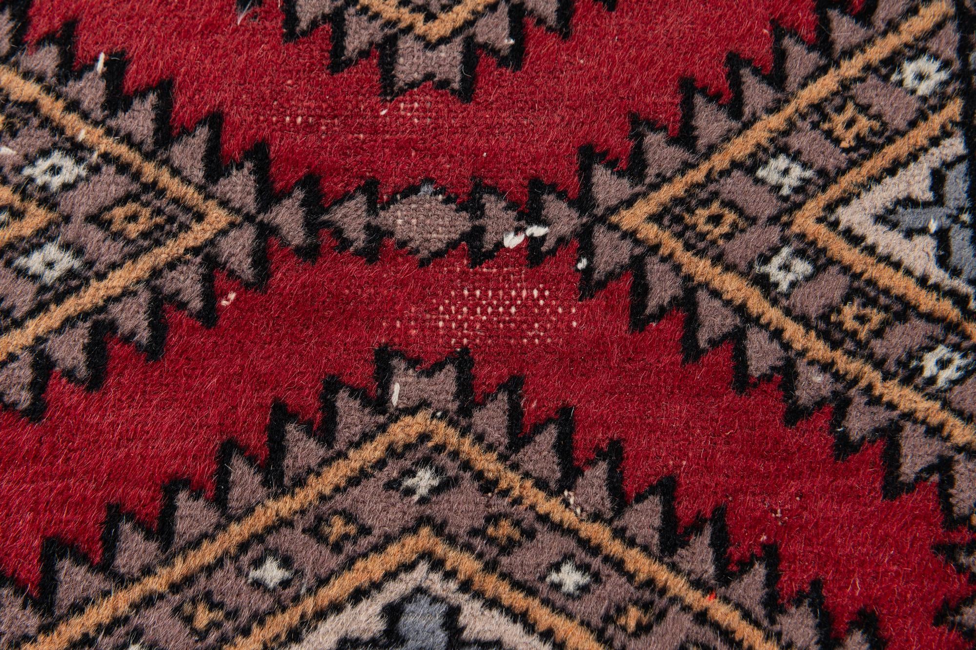 2' 7 x 4' 3 Hand Knotted Bokhara Oriental Wool Rug