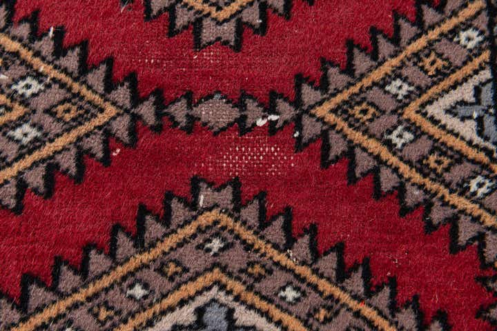 2' 7 x 4' 3 Hand Knotted Bokhara Oriental Wool Rug